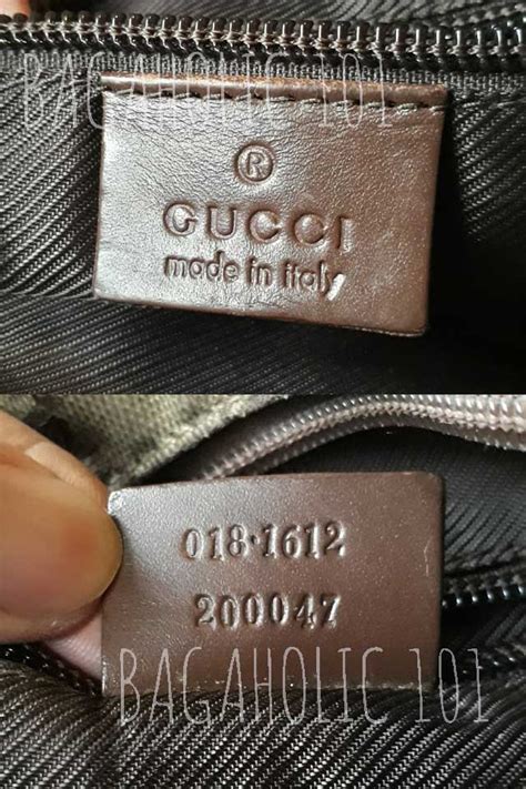 riconoscere codice gucci falso|gucci bag serial number lookup.